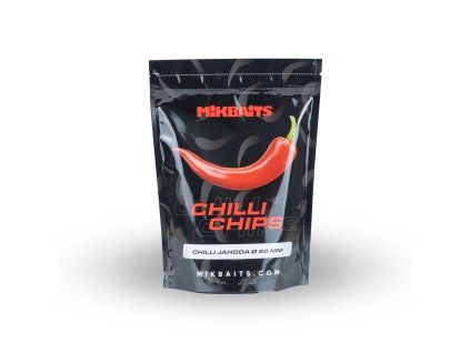Mikbaits Chilli Chips boilie Chilli Jahoda (Varianta 300g 20mm)