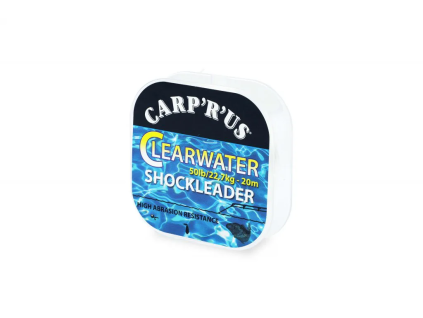 54565 fluorocarbon clearwater shockleader 50lb 20m carp r us