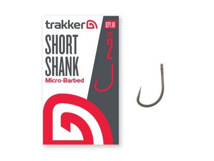 Háčky Short Shank Hooks Micro Barbed 10ks - Trakker (Velikost 2, Balení 10ks)