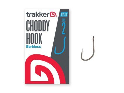 Háčky Choddy Hooks Barbless 10ks - Trakker (Velikost 2, Balení 10ks)