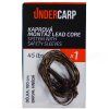 UC212 Kaprova montaz Lead Core System With Safety Sleeves 45 lbs 100 cm hneda