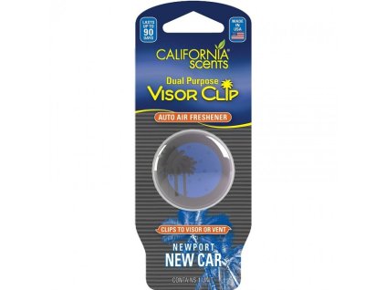 CALIFORNIA SCENTS Visor Clip Nové auto VIS-622