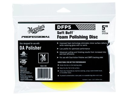 meguiars soft buff foam polishing disc 5 dfp5 871