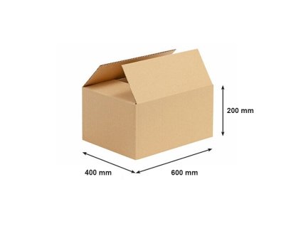 Kartonová krabice 600x400x200 mm 3VVL