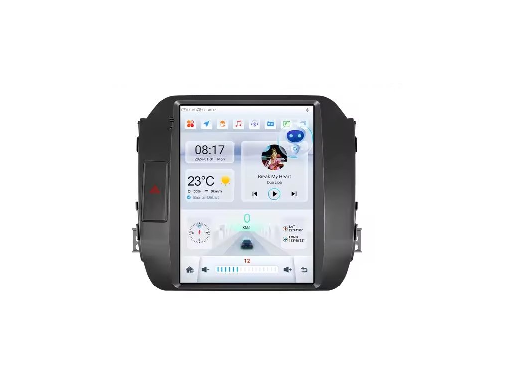 9,7” 2DIN Android autorádio pro KIA Sportage (2010-2016) Apple CarPlay, Android Auto, GPS, WiFi, Bluetooth