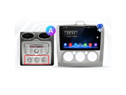Android Autorádio pro FORD FOCUS mk2 II 2004-2011, GPS Navigace, Kamera, WIFI, Bluetooth, USB, autoradio Ford Focus 2 mk2 2004 2005 2006 2007 2008 2009 2010 2011 Ford Focus 2 Rádio