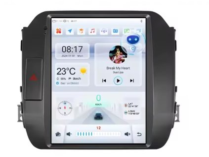 9,7” 2DIN Android autorádio pro KIA Sportage (2010-2016) Apple CarPlay, Android Auto, GPS, WiFi, Bluetooth