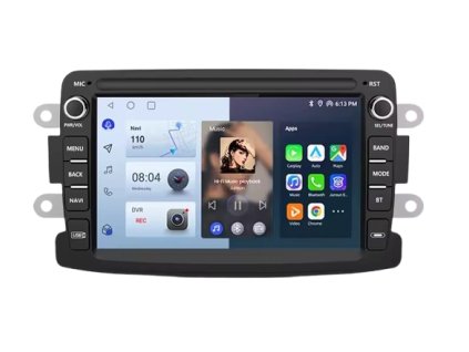 Autorádio pro Renault Dacia Duster Sandero Captur Xray Logan 2 Symbol Dokker DSP SWC RDS, Android Auto, GPS, WiFi, Bluetooth