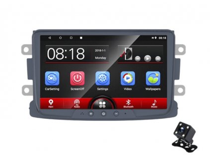7" Autorádio pro Dacia Sandero, Duster, Logan, Dokker Android s GPS navigací, WIFI, USB, Bluetooth, Android rádio Dacia Dokker Sander Logan Duster