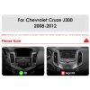 9,7” 2DIN Android autorádio pro Chevrolet Cruze J300 (2008-2012) Apple CarPlay, Android Auto, GPS, WiFi, Bluetooth