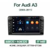 2GB Autorádio do AUDI A3, S3 2003 2004 2005 2006 2007 2008 2009 2010 2011, Rádio pro AUDI A3 S3 + GPS navigace, mapy, Bluetooth, Handsfree, 2x USB, Mikrofon (vestavěný), MIRROR LINK