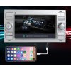 Stříbrné Autorádio Ford TRANSIT, KUGA, FOCUS, MONDEO, GALAXY, FUSION, C-MAX, S-MAX, CONNNECT, Android Rádio Pro FORD s GPS navigací, WIFI, Bluetooth