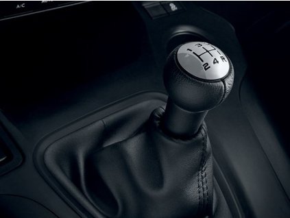 Hlavice řadicí páky kůže/chrom pro převodovky BVM5 – originál Citroën