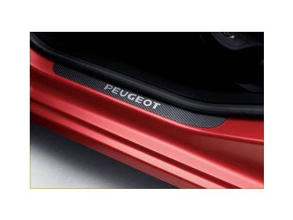 Sada čtyř ozdobných krytů prahů vzhledu karbonu (9400JQ)