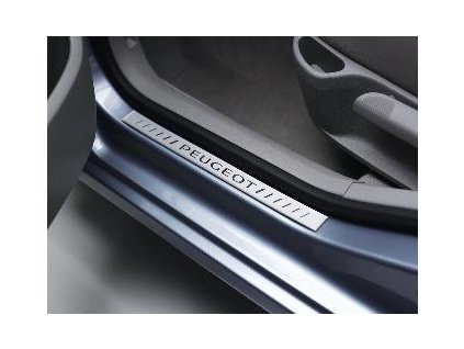 Sada čtyř ozdobných krytů prahů dveří chromového vzhledu (9400AZ)