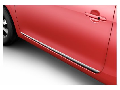 Sada dvou bočních ochranných lišt předních dveří z ABS pro Citroën C1 II (1611198080)