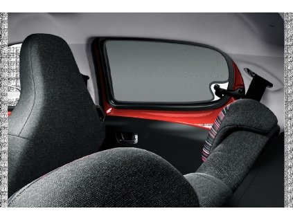 Sada 2ks slunečních clon pro zadní boční okna pro Citroën C1 II (1611267580)