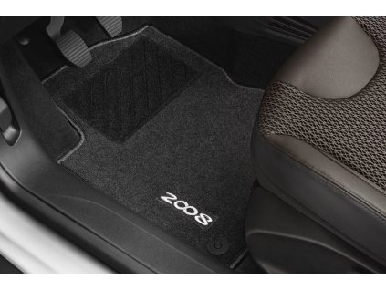 Sada 2 ks předních a 2 ks zadních prošívaných textilních koberců pro Peugeot 2008 (A94) (1609551580)