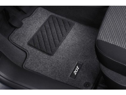 Sada předních a zadních prošívaných koberců Peugeot 207, 207 SW (9664VG)