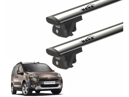 Střešní nosič PEUGEOT PARTNER s podélníky - Wing Profile