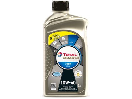 TOTAL QUARTZ DIESEL 7000 10W40 1l - polosyntetický motorový olej