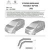 Sada deflektorů předních dveří pro Citroen Berlingo (K9) 2018- (Peugeot Rifter)