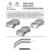 Sada 2 ks deflektorů předních dveří pro Peugeot 5008 (P87E)
