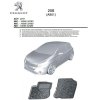 Sada dvou předních koberců z černé pryže pro Peugeot 208 (1606632480)