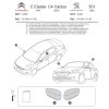 Sada chromovaných krytů zrcátek pro C4 Cactus, C-Elysee a Peugeot 301 (1608411180)