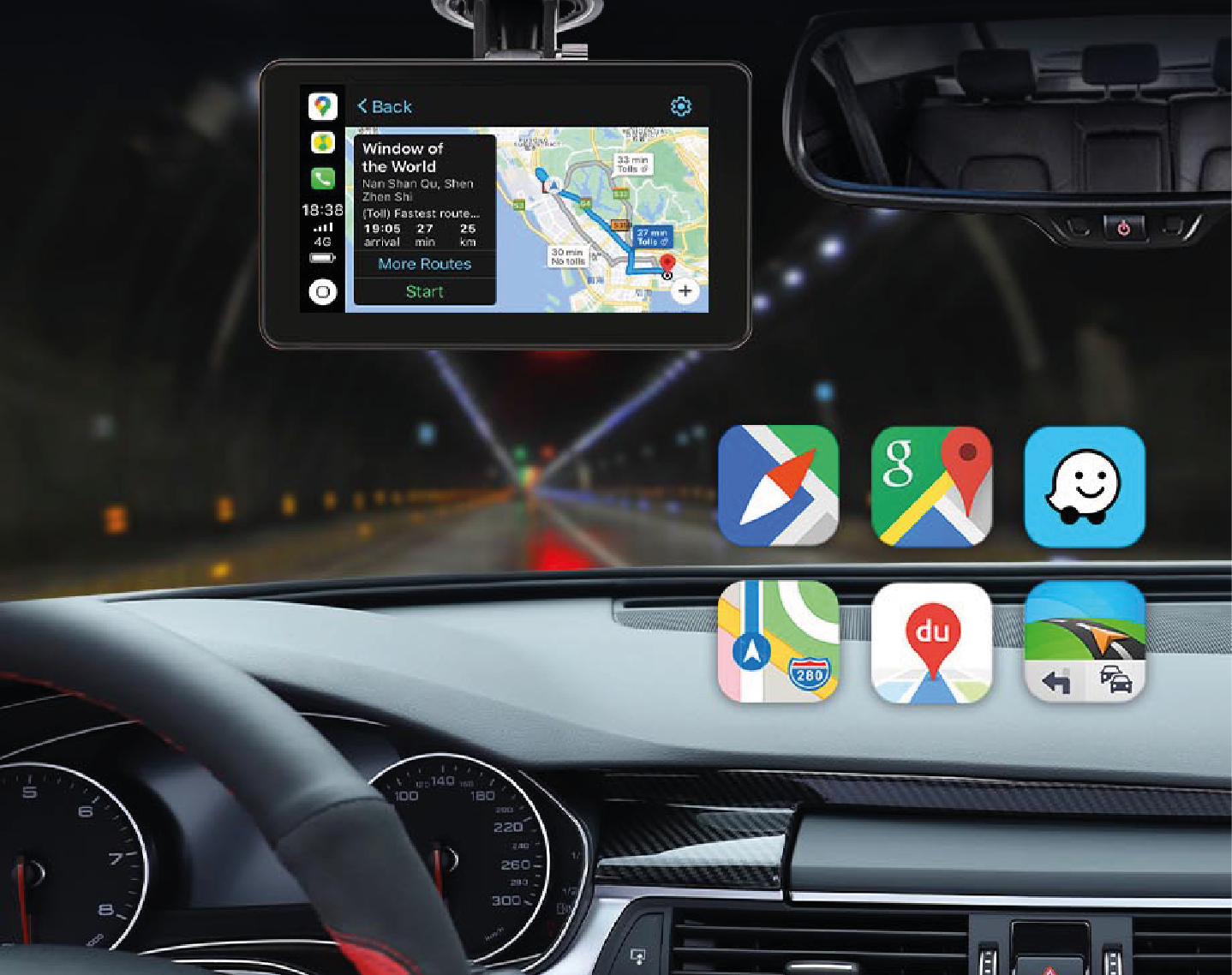 Navigace na monitoru