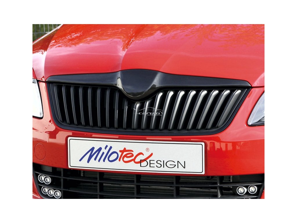 Horní lišta přední masky Škoda Fabia II Facelift 2010-2014 | Milotec