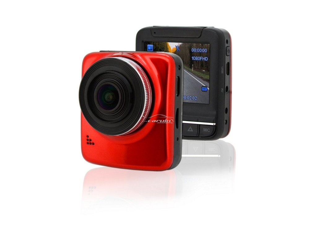 Autokamera - Kamera do auta Full HD 2,4 červená GPS