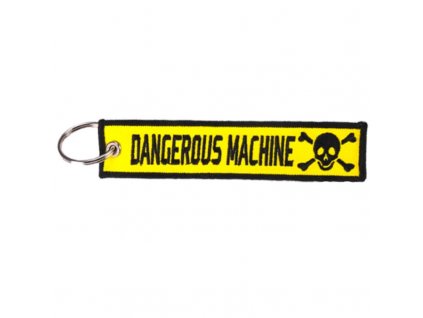Přívěsek na klíče - výšivka Dangerous Machine