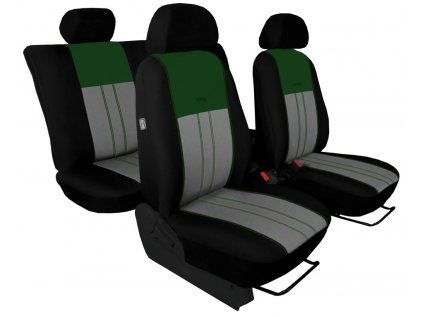 Autopotahy Škoda Octavia I, Tuning Duo, dělené zadní sedadla, zelenošedé