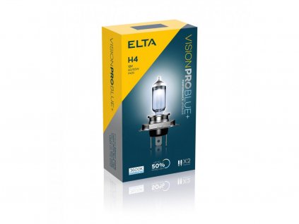 Autožárovka H4 60/55W 12V VisionPro Blue +50% v sadě 2ks | ELTA