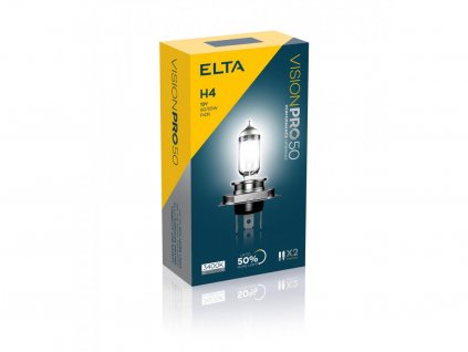 Autožárovka H4 60/55W 12V VisionPro +50% v sadě 2ks | ELTA