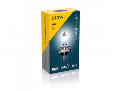 Autožárovka H4 60/55W 12V VisionPro +150% v sadě 2ks | ELTA