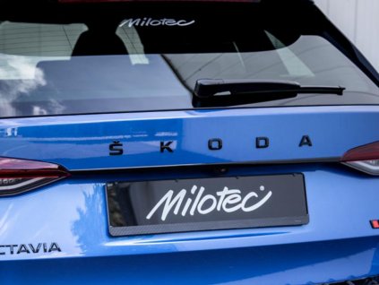 Lišta nad zadní SPZ Milotec Škoda Octavia IV/RS 2019- černá lesklá