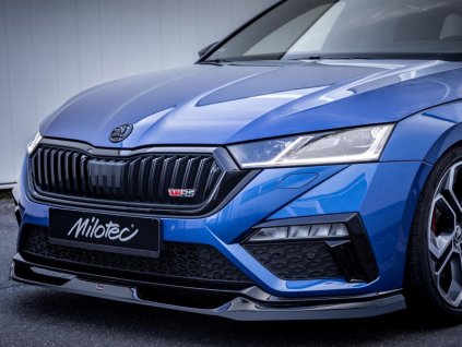 Přední spoiler Milotec Škoda Octavia IV RS 2019- černá lesklá