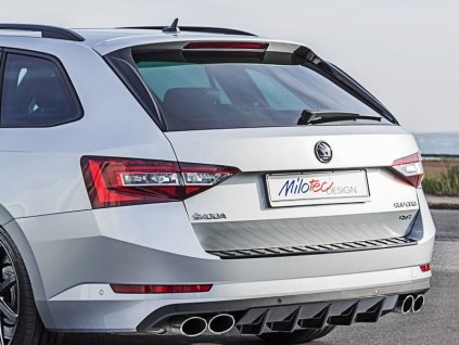 Flaps-deflektory zadního okna Milotec Škoda Superb III Sportline Combi černá lesklá