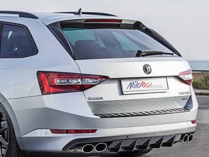 Flaps-deflektory zadního okna Škoda Superb III Sportline Combi černá lesklá | Milotec