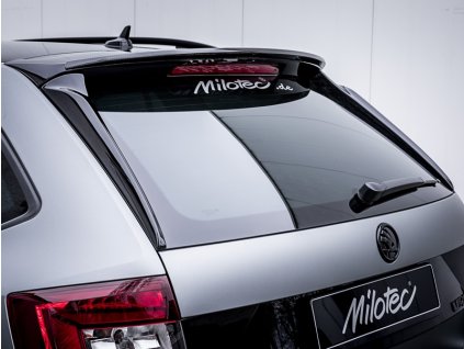 Flaps-deflektory zadního okna Škoda Octavia III RS Combi 2013-2020 černý lesklý | Milotec