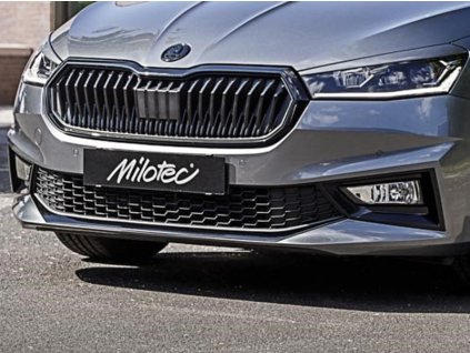 Lišta předního nárazníku Milotec Škoda Fabia IV 2021- černý lesklý