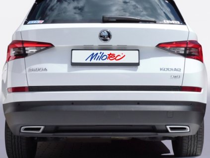 Dummy - koncovky výfuku Milotec Škoda Kodiaq 2016- Alu Brush