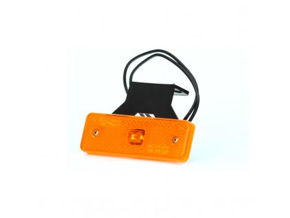 Obrysové boční světlo s pantem, 12V-24V, LED, W44 oranžová