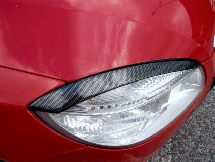Kryty světlometů (mračítka) Milotec Škoda Fabia II 2007-2010 - karbon design