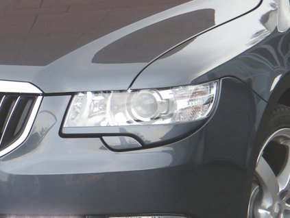Kryty světlometů (mračítka) Milotec Škoda Superb II 2008 - 2013