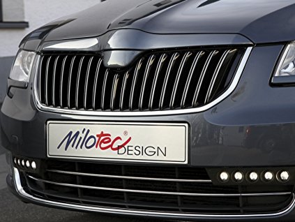 Horní lišta přední masky Škoda Superb II 2008 - 2013 | Milotec