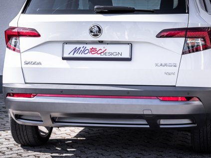 Lišta zadního nárazníku (červená) Milotec Škoda Karoq
