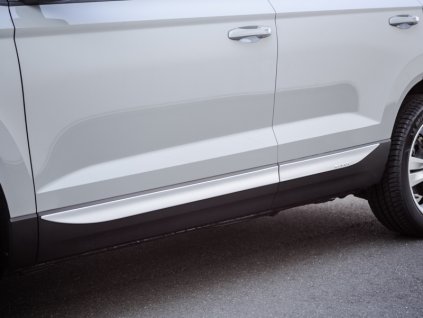 Lišty bočních dveří M-TRACK (stříbrná matná) Milotec Škoda Karoq